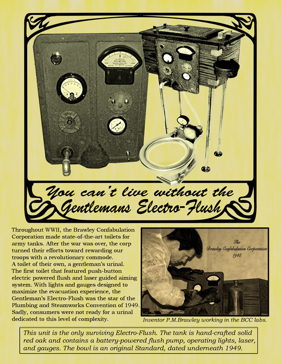 promo-toilet ad for electro flush toilet